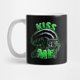 Kiss Me - Green Mug